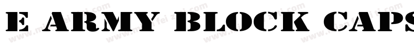 E Army Block Caps字体转换